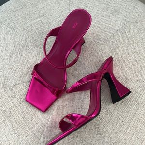 Zara Pink heels never worn size 40